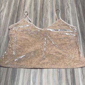 Forever 21 Tan Velvet Cami